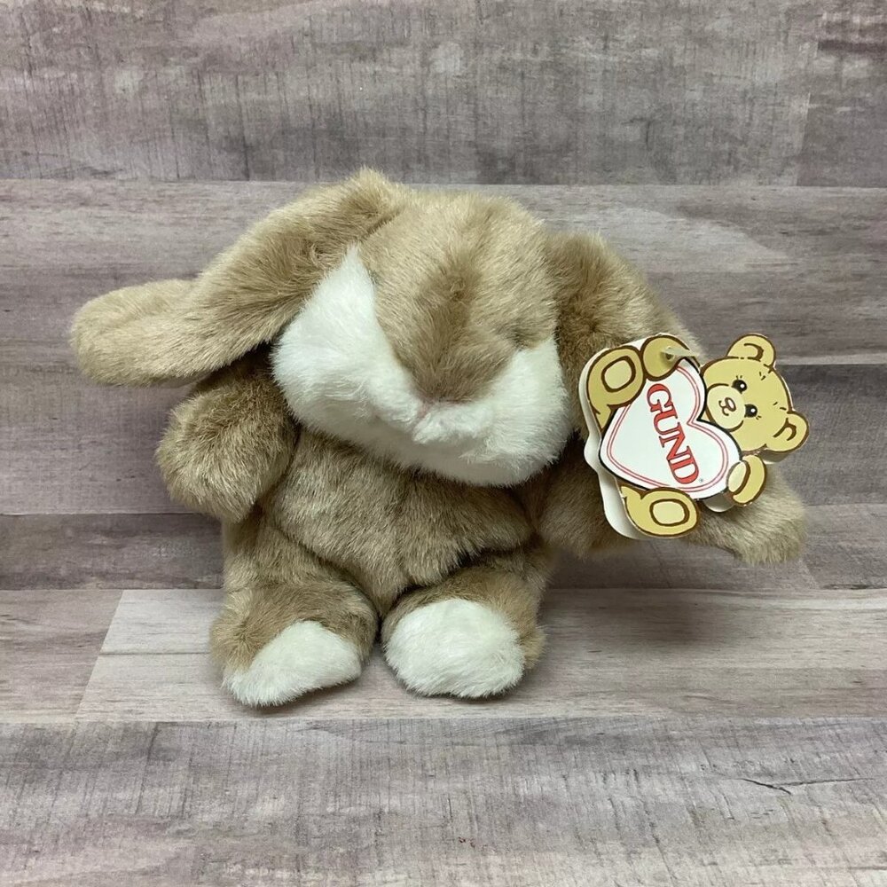 GUND~1992~Heather Too~Tan & White Plush Bunny~NWT!